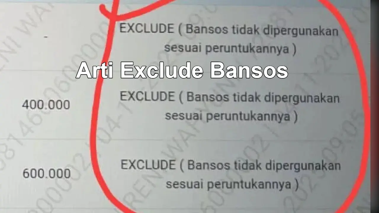 Exclude Bansos Artinya Apa? Kupas Tuntas Penyebab & Cara Mengembalikan Bantuan yang Hilang